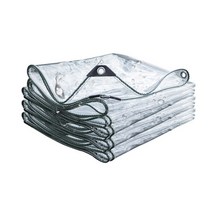 urkoteer 바람막이 베란다용 마트용 방풍비닐 투명커튼 쉘터비닐막 비닐천막 pvc 방풍비닐 방수포, 1m x 2m, 1개
