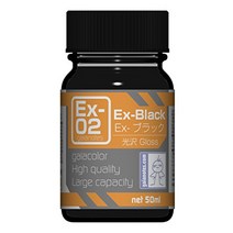 가이아 노츠 ex 시리즈 ex-02 ex-블랙 50ml 모형용 도료 30012, 1-없음