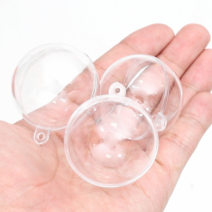 투명공 플라스틱 아크릴볼 뽑기캡슐, 01 투명공 원  4cm 5set
