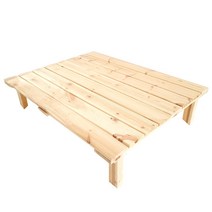 베란다 평상 침상 원목, 킹 1.6 x 1m (상판1+기둥7개)