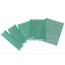 FR-4 2.54mm 양면 프로토 타입 PCB 인쇄 회로 보드 Arduino DIY 용 납땜 프로토보드, 5pcs 2 x 8cm