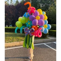 팩 유치원 이벤트 포토템 쇼핑몰 매장 장식 배치 생일기념일 선물 풍선꽃 재료, 풍선 꽃 재료 팩 17