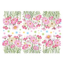 [∂LL7] 조인컴퍼니 데코 쁘띠 스티커 시리즈 1 문장식 인테리어시트지 포이 시트 용품 벽장식 꽃무늬_h§eEA, §ff_튤립가든 FDT-21304