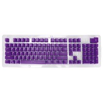 커스텀 키 캡 6187104 키용 기계식 키보드 인체 공학적 OEM 프로파일 PBT 키 캡 DIY 커스텀 키 캡 106 키 세트 PC 게이머 용 (보라색)