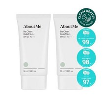 어바웃미 비 클린 릴리프 선 1+1(50ml+50ml)