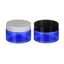 [허브스프레이] PET 크림용기 20g 30g 40g 50g 100g 150g 200g 250g DIY 소분 용기 슬라임통, 100g청색 검정캡