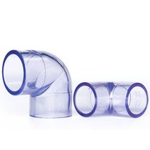 징크판넬 20mm ID 투명 90 도 팔꿈치 PVC 튜브 조인트 파이프 피팅 정원 관개용 워터 커넥터, 03 32mm