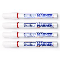 페인트마카 1P 레드 유성 가는닙 유리창펜 페인트펜, 상세페이지참조