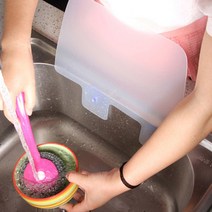 싱크대 설거지 물 튀김 방지 막이 펜스 씽크대 가드 가림막 세면대 계수대 튐 투명 흡착식 간편 설치 판 주방 위생 방지