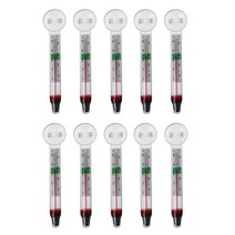 10개 아쿠아리움 떠다니는 온도계 탱크용 물고기 온도계 읽기 쉬운