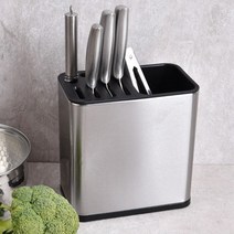 칼보관함 싱크대 가위꽂이 칼통 중식도 보관 칼보관 칼꽂이 거치대 스테인레스 물빠짐, 옵션1