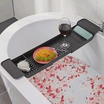 욕조트레이 반신욕트레이 욕조테이블 다이소 덮개, 화이트, 1개