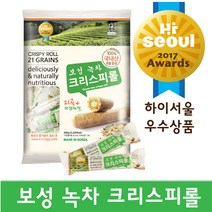 국내산 곡물 21가지 어르신 간식 녹차 크리스피롤 구운 과자 200g(10gx20개) & 옵션 상품, 보성녹차 600g(10gx60개)