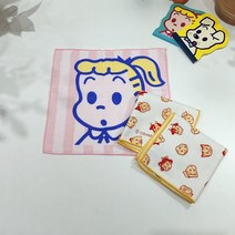 오사무 굿즈 캐릭터 거즈 면 선물하기 좋은 귀여운 미니 타월 손수건, 패턴