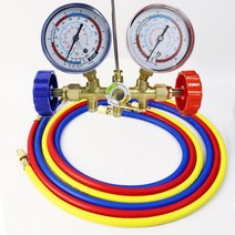 냉매 매니폴드 게이지세트 에어컨도구 호스 R12 R22 R404A R134A, 1. Tool