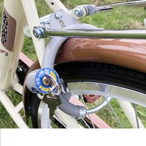 뉴타임즈 Jun.17 9번 자전거 자물쇠 굵은 보험 대형강관 자물쇠 스몰 자탄록 산악자전거 고정형 자전거 도난방지 자물쇠Z, 트럼펫 고정 자물쇠