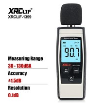층간 소음측정기 데시벨 대시벨 소음계 아파트 공사 현장 소리 감지기 디지털 벽걸이, xrclif1359-gr