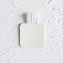 크리에이티브 Moleskine 노트북 액세서리 자체 접착 가죽 펜 클립 스트랩이 고무 홀더 링 루프, Square white