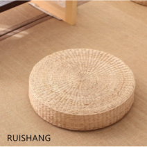 RUISHANG 라탄방석 두툼한 두꺼운 다도 인테리어 원형 좌식 라탄 라틴 쿠션 스툴, 높이 20cm + 30X30cm