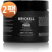 브리컬 맨 스타일링 클레이 포마드 포 맨 내추럴 앤드 오가닉 57g, 2팩