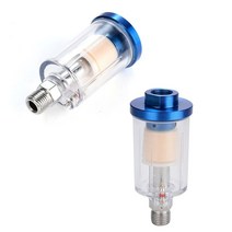 다기능 85*40mm 1/4 "물 오일 분리기 인라인 에어 호스 필터 수분 트랩 압축기 스프레이 페인트 건 유, 한개옵션0