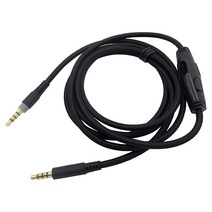 Meijunter HyperX 클라우드 믹스/HyperX 클라우드 알파 게이밍 헤드셋과 호환되는 인라인 음소거 볼륨 컨트롤이 있는 오디오 케이블