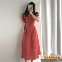 [HEIPANG] 여자 여름 벌룬 원피스