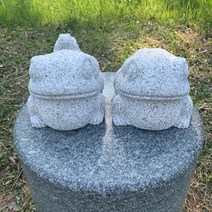 돌두꺼비 석물 화단경계석 화단돌, 중형(22cm)