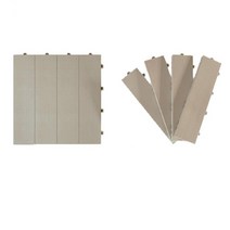 DIY 아이보리 셀프조립 발코니마루 데코타일 테라스인테리어 데크설치, 다크브라운 1p