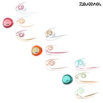 다이와 참돔 타이라바 스커트 3개 셋트 코우가 베이러버 프리 알파 원데이팩, 120g, 코우가 그린