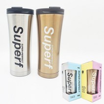 18000 슈퍼프 텀블러 400ml 2개묶음-스테인레스 보온, 상세페이지 참조