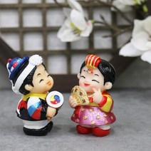 한국 전통 신랑신부 인형 신랑신부장식 차량장식 전통인형 결혼선물 전통공예품, 전통놀이, 고급한지포장