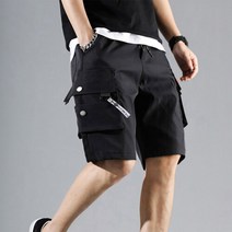 남자 캐주얼 스트릿 홍대패션 힙스러운 편한 카고 반바지