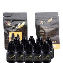 5/10 병 레이디 블랙 속눈썹 연장 접착제 스카이 존 건조 인조 저자극 5ml, [03] 10pcs Lady black
