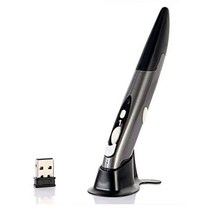 무선 무소음 게이밍 버티컬 마우스 2.4GHz USB 광학 펜 에어 오리지널 실용적인 모양 노트북 데스크탑 태블릿 PC 에어마우스 컴퓨터 태블릿용, GRAY