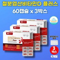 코스트코 약국 철분제 푸마르산 제일철 아연 철분 비타민d 엽산 헴철 햄철 20대 30대 40대 50대 60대 중년 남성 여성 노인 철분 보충제, 3박스