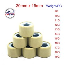 PCX카울 커퍼 풀세트 20x15 9G 10G 11G 12G 13G 14G 15G 16G 17G 18G Variator Roller For CH-125 150 혼다, 03 11G