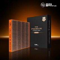 차량용 자동차 에어컨필터 THE프리미엄 향균 구리 바이러스 악취 차단 1팩 CFUT002, 365패키지 / 2팩 / 12개월보장_CFUT021 T