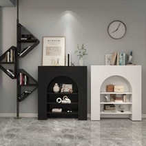 벽난로콘솔 홈인테리어 원목 장식품, L70xW20xH80cm 흰색