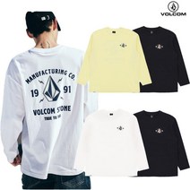 (롯데백화점)남여공용 볼컴 1991 STONE 오버핏 긴팔티셔츠 VA211TL002 136543