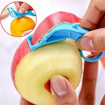 땅콩탈피기 과일 사과 필러 야채 링 휴대용 수동 필링 오렌지 감자 주방 도구 무작위 색상, 한개옵션0