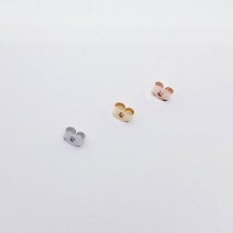 나비클러치 귀걸이뒷마개 귀걸이부자재(20개)귀걸이클러치 악세사리부자재 비즈공예, 로즈골드(핑크)