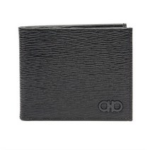 페라가모 블랙 간치니 남성 반지갑 66-A063 0733308