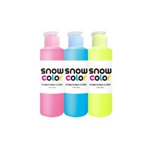 [하양이네 070]스노우키즈 스노우물감 140ml 3색 유아물감 형광물감 물감놀이 핑거페인트, 스노우140 A(핑크／블루／옐로우)