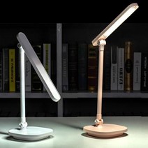 [띵스몰]충전식 LED 탁상용스탠드 3컬러 LED 스탠드 탁상등, 화이트