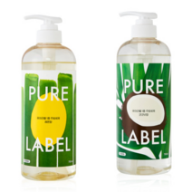 에버코스 퓨어라벨 1종 주방세제 레몬향/코코넛향 700ml, 레몬향