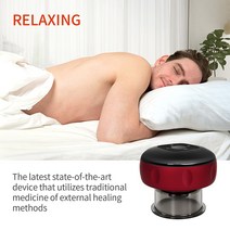 스트레칭 무선 자동 미니 목 어깨 허리 등 무릎 발 마사지스마트 다이나믹 부항 치료 세트 셀룰 라이트 마, 02 6 level blue