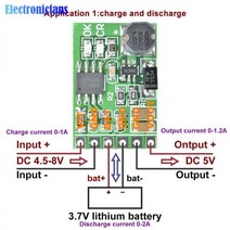 DC 5V 3.7V 12V 2in1 리튬 배터리 충전기 방전기 보드 DC-DC 컨버터 스텝 업 모듈 IP PTZ 카메라