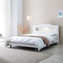 디온 패브릭 투매트침대+본넬매트리스 SS, 그레이