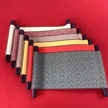 손글씨 걸이식 연습지 작품용 글쓰기 고풍스러운 캘리그라피 중국 앤틱 서예도구 한지, 블루 플래티, 전체55x30CM(화심A3)